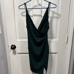Hello Molly Deep Green Dress “Quiet Dancer”